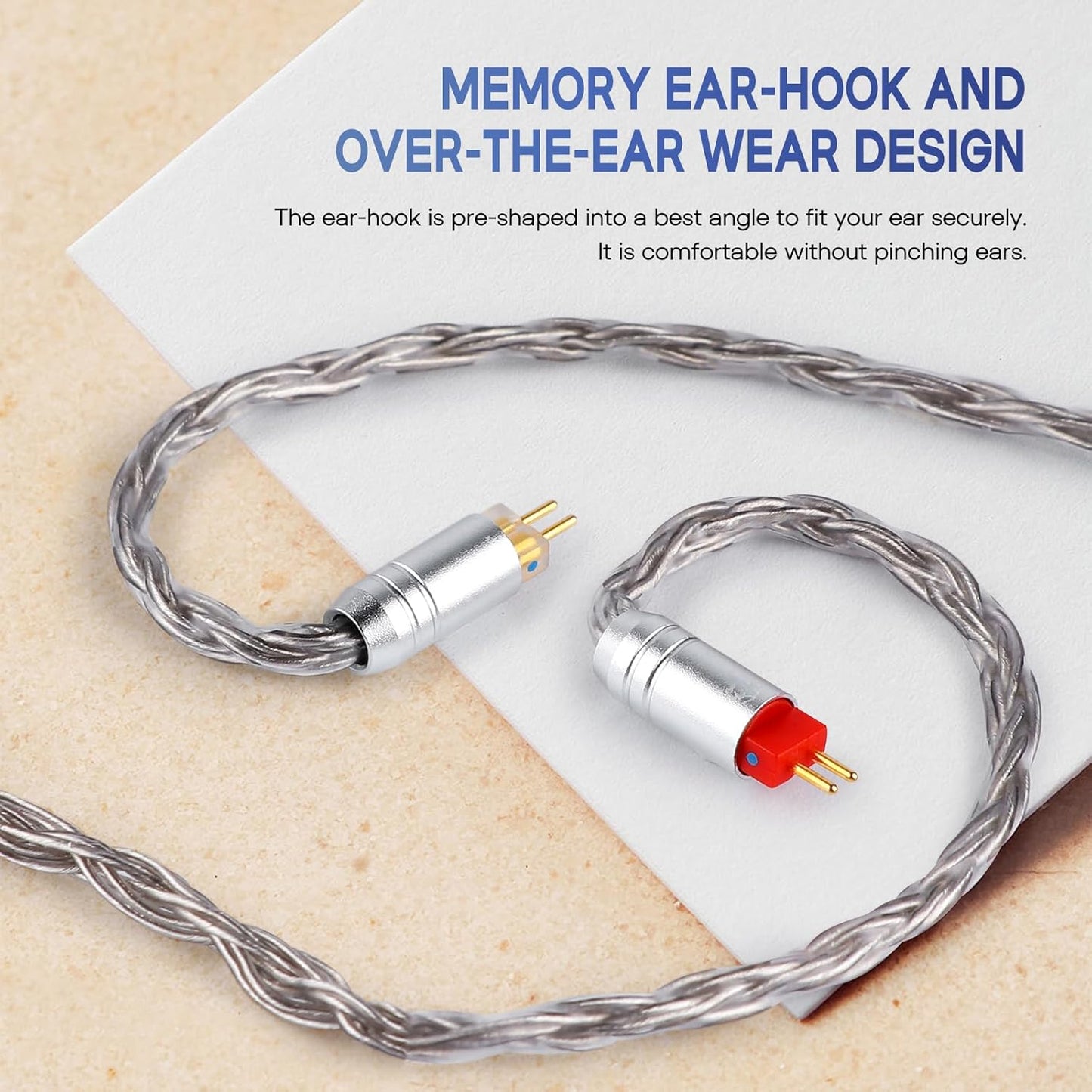 Tripowin Zonie 16 Core Silver Plated Cable SPC Earphone Cable for BL03 TRN V90 V80 AS10 ZS10 ZS6 ES4 ZST ZSR Iems (2Pin 0.78-3.5Mm, Grey)