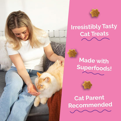 Crunchy Cat Treats | Healthy Cat Treats with Limited Ingredients | Low Calorie | 2.5 Ounces