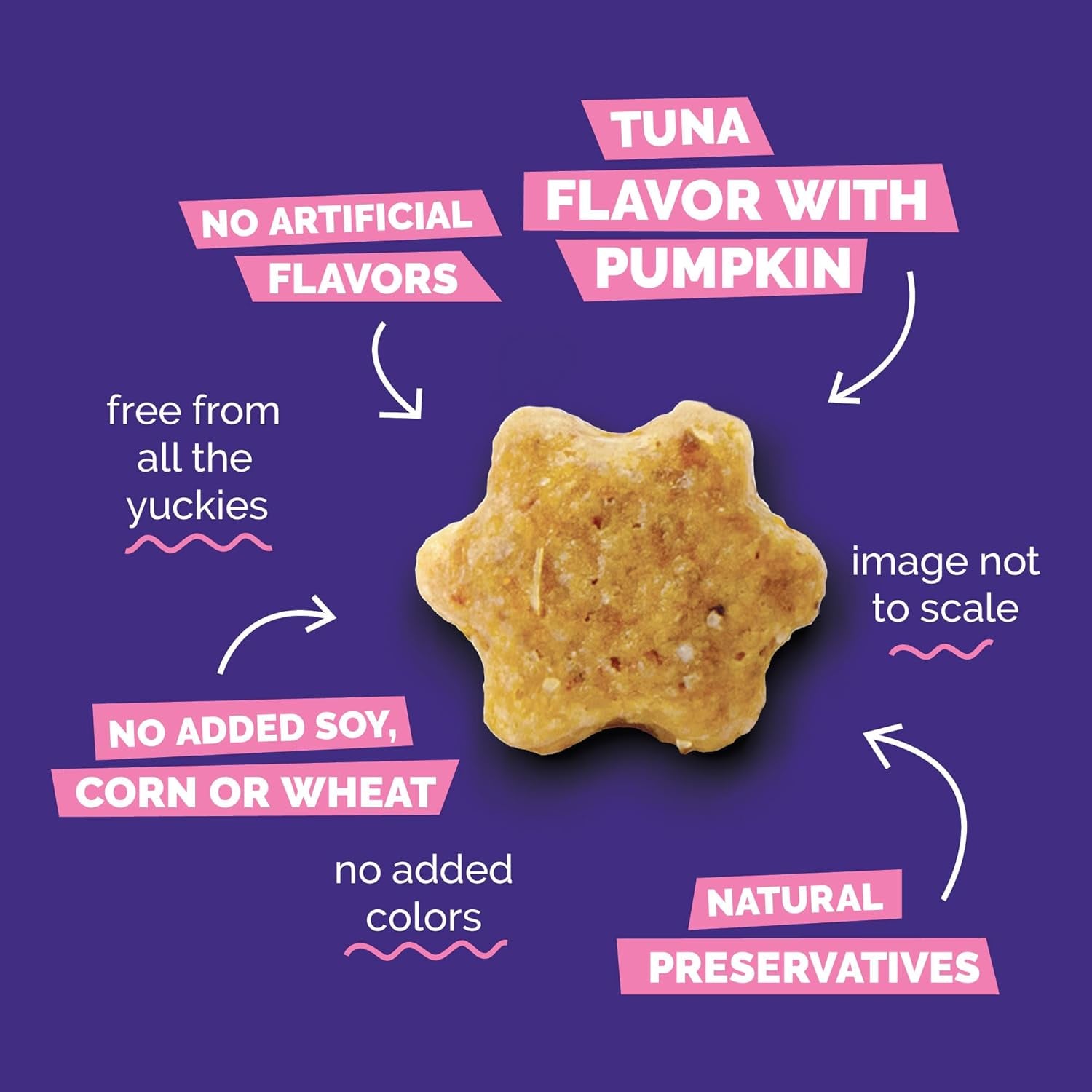 Crunchy Cat Treats | Healthy Cat Treats with Limited Ingredients | Low Calorie | 2.5 Ounces