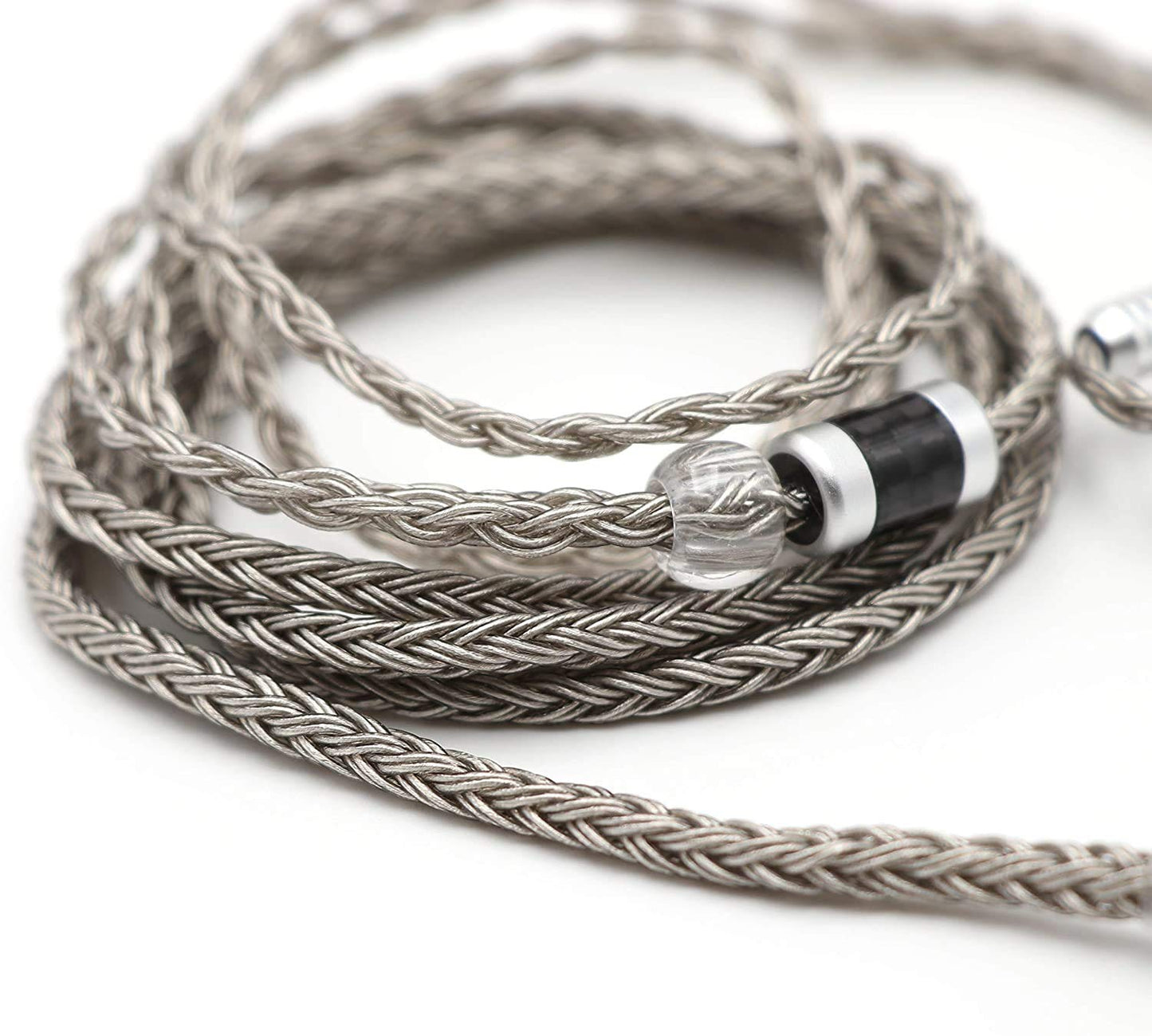 Tripowin Zonie 16 Core Silver Plated Cable SPC Earphone Cable for BL03 TRN V90 V80 AS10 ZS10 ZS6 ES4 ZST ZSR Iems (2Pin 0.78-3.5Mm, Grey)