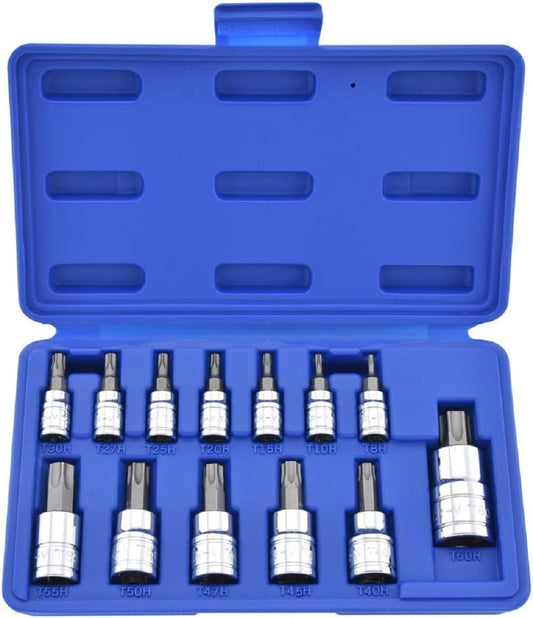® 10073A Tamper Proof Torx Bit Socket Set, T8 – T60, S2 Steel | 13-Piece Set