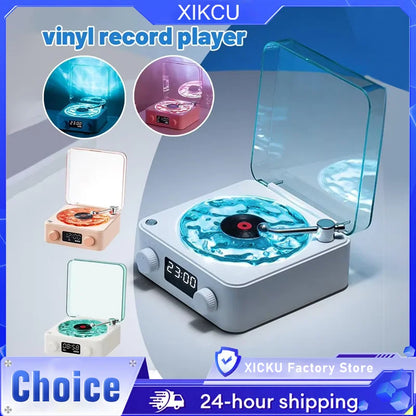 Mini Retro White Noise Bluetooth Speaker Portable Vintage Sleep Aid Bluetooth Speaker Subwoofer with RGB Light Support TF Card