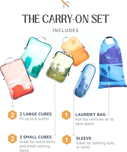 Compression Packing Cubes for Travel- Packing Cubes and Travel Organizers