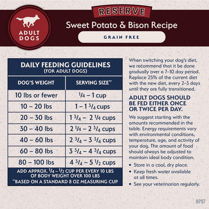 Limited Ingredient Diet Sweet Potato & Bison| Adult Grain-Free Dry Dog Food | 12-Lb. Bag