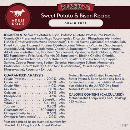 Limited Ingredient Diet Sweet Potato & Bison| Adult Grain-Free Dry Dog Food | 12-Lb. Bag